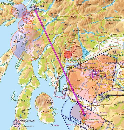 SkydemonLite with route