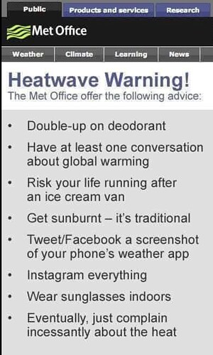 MetOffice Advice
