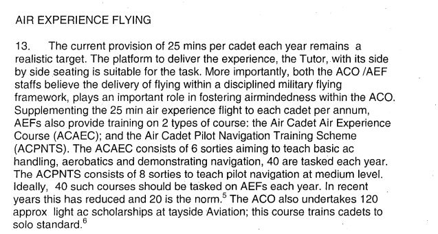 Statement of Flying and Gliding para 13