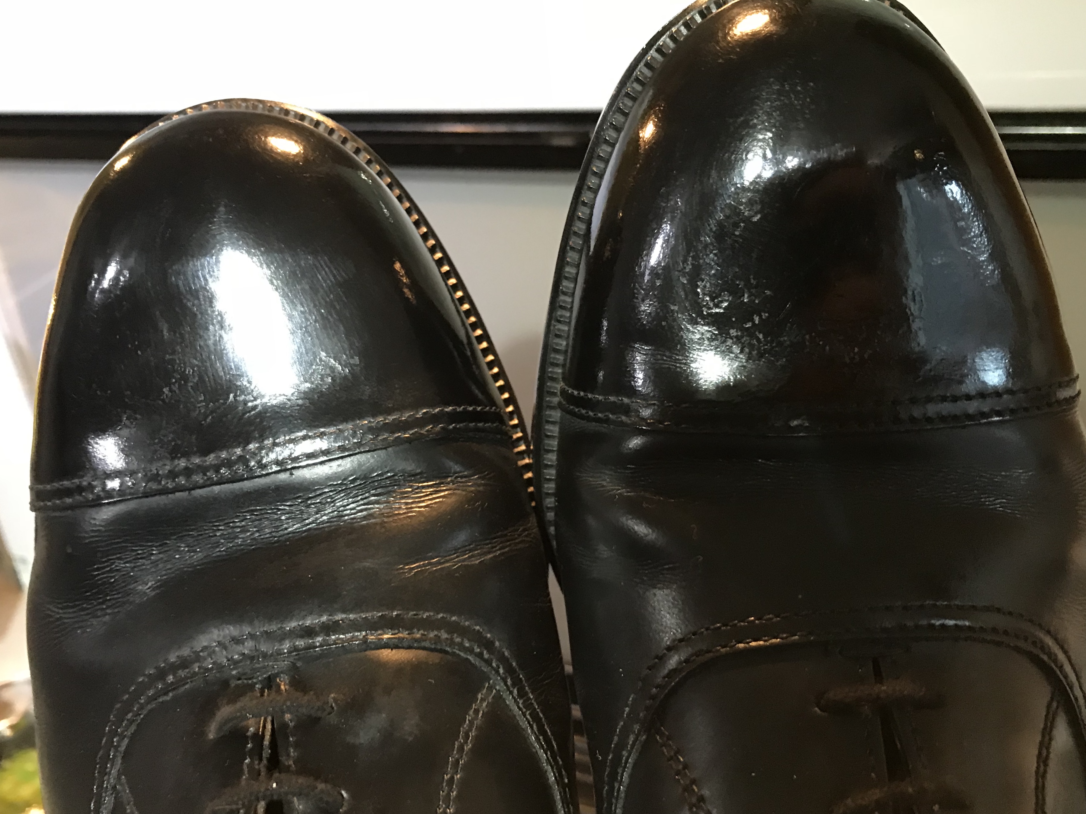 to polish RAF Air cadets' parade shoes 
